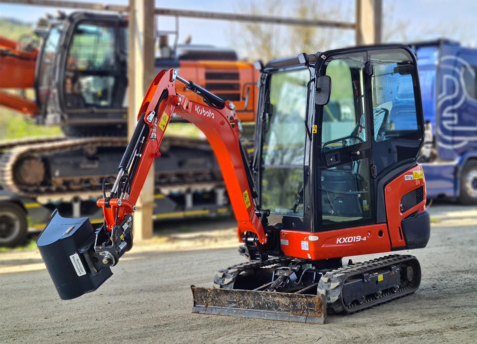 1,9 t Minibagger Bagger mieten - Kubota KX019-4